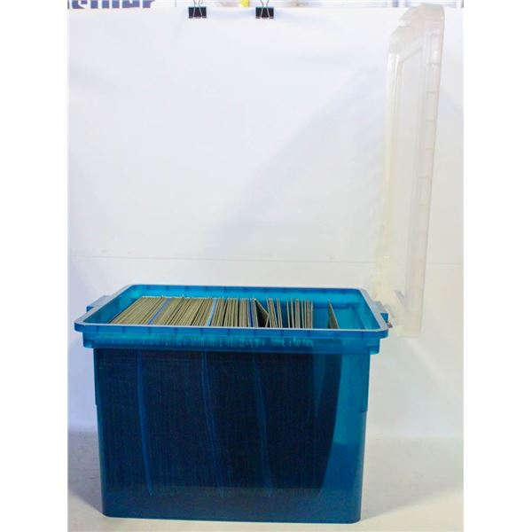 LARGE FILE BOX WITH FOLDERS
