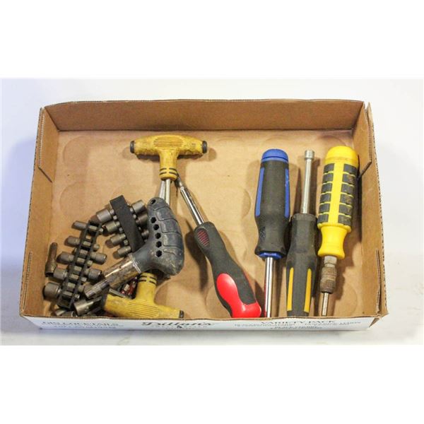 FLAT OF NUT DRIVERS ANDE MULTI BIT SCREWDRIVERS