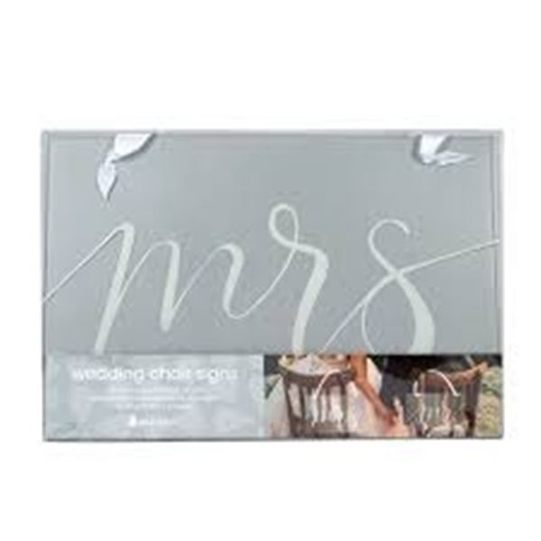 NEW PEARHEAD WEDDING CHAIR SIGNS