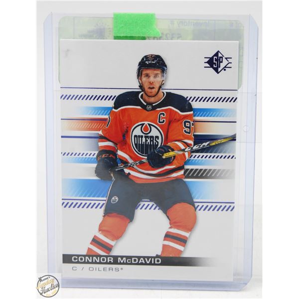 CONNOR MCDAVID SP 2019-20 RAW CARD