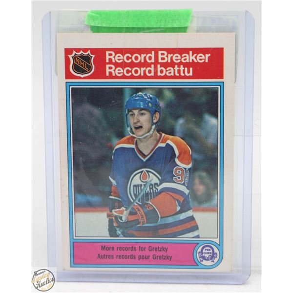 WAYNE GRETZKY 1982-83 O PEE CHEE RAW CARD