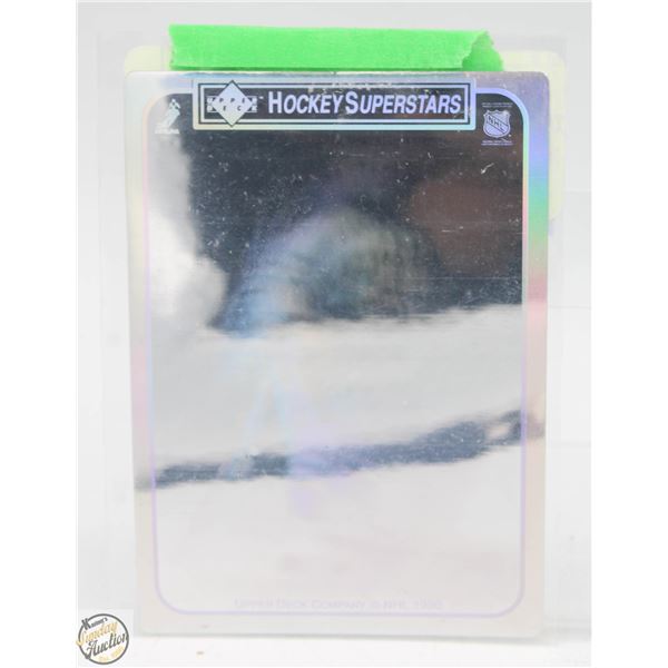 WAYNE GRETZKY 1990 UPPER DECK HOLO OILERS STICKER