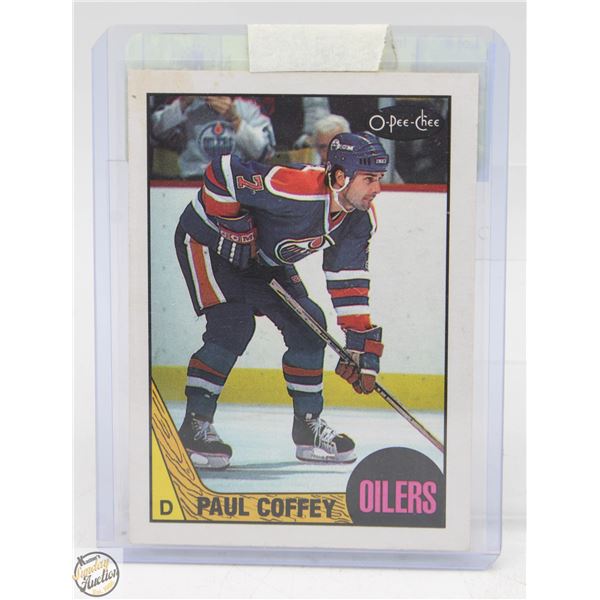 PAUL COFFEY 1986-87 O PEE CHEE RAW CARD