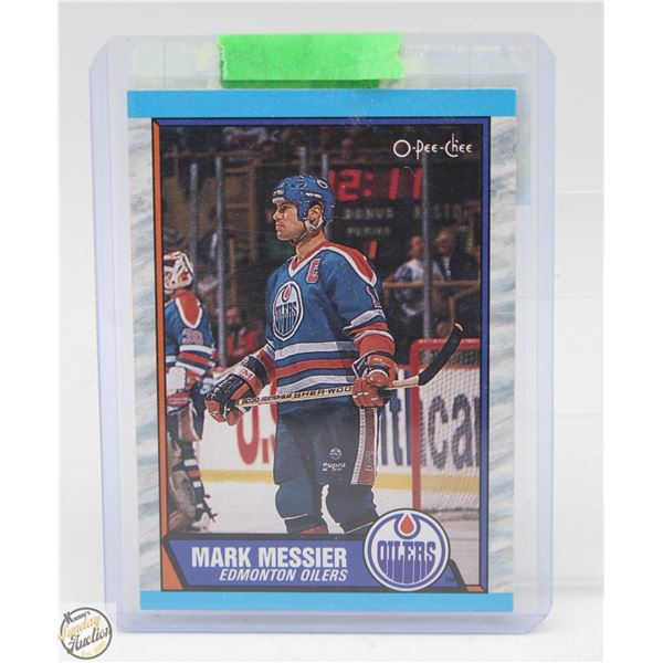 MARK MESSIER 1989-90 O PEE CHEE RAW CARD