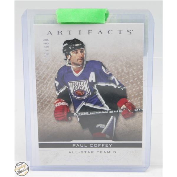 PAUL COFFEY NUMBERED 176 OF 599 ARTIFACTS 2021-22