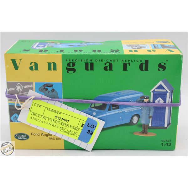 DIE-CAST VANGUARDS FORD ANGLIA VAN RAC SET 1:43 SC