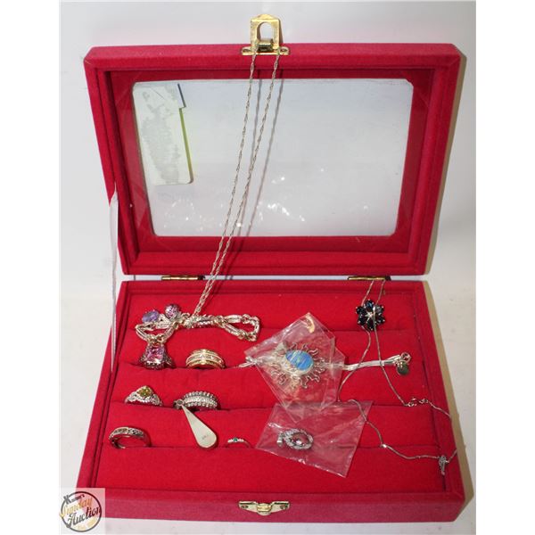 LOT OF JEWELRY RINGS SIZE 6,