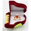 Image 1 : PLATED HEART-SHAPED LOVE YOU RING SZ 8