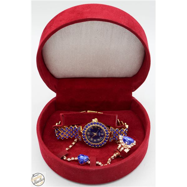 3-PIECE HEART-SHAPED JEWELRY SET