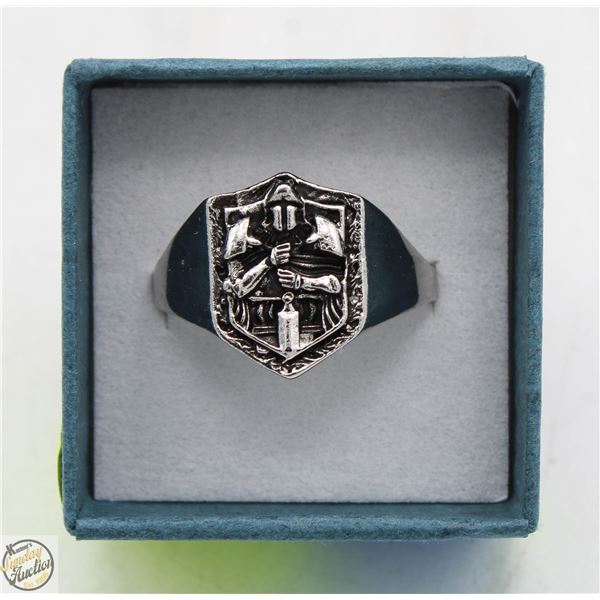 SWORD WIELDING WARRIOR RING SIZE 11
