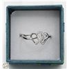 Image 1 : HEART SHAPED RHINESTONE TWO HEARTS BEATING AS ONE