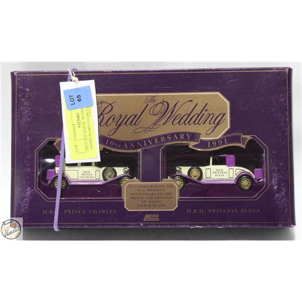 DIE-CAST ROYAL WEDDING 10TH ANNIVERSARY CHARLES+