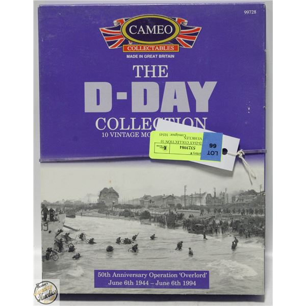 DIE-CAST D-DAY COLLECTION 10 VINTAGE VEHICLES