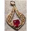 Image 1 : BZ2286-4D 10K RUBY 1CT PENDANT