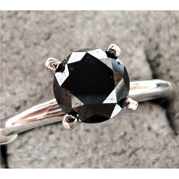 BZ2286-1D 14K 2.5G BLACK DIAMOND 0.5CT RING