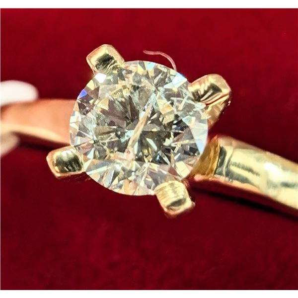 BZ2286-35D 10K 1.8G NATURAL DIAMOND 0.29CT RING