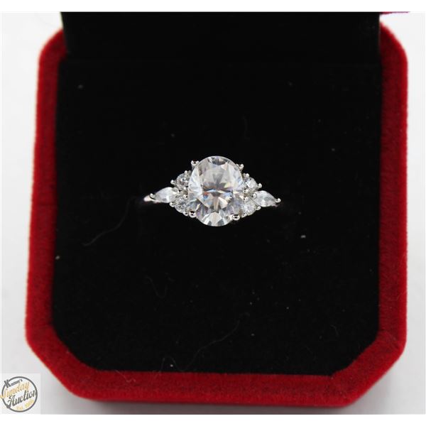 #2615-2.00 CT GRA CERTIFIED OVAL CUT MOISSANITE