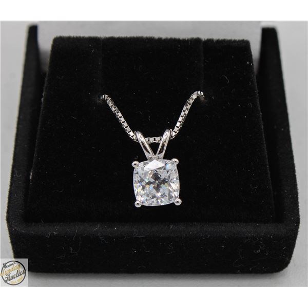 #2640-2.00 CT RADIANT BRILLIANT CUT CUBIC ZIRCONIA