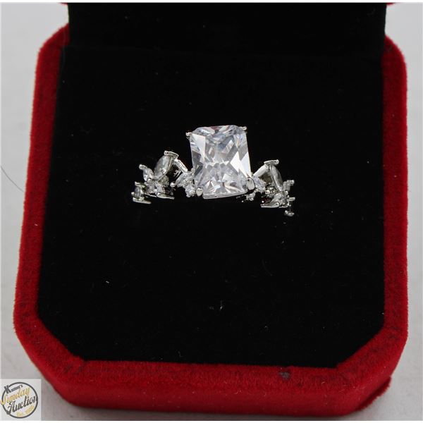 #2642-2.00 CT D COLOR RECTANGULAR CUT CUBIC ZIRCON