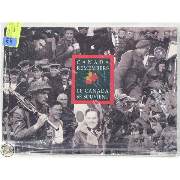 WWII CANADA REMEMBERS MEDALLION SET, RCM ISSUED