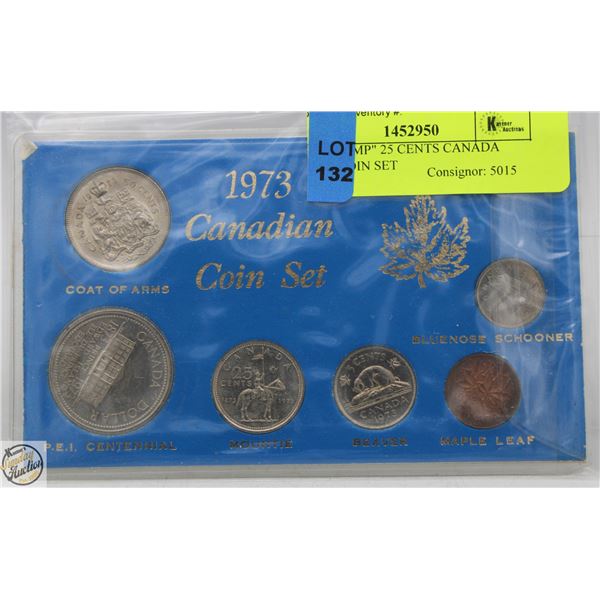 1973 "RCMP" 25 CENTS CANADA YEAR COIN SET