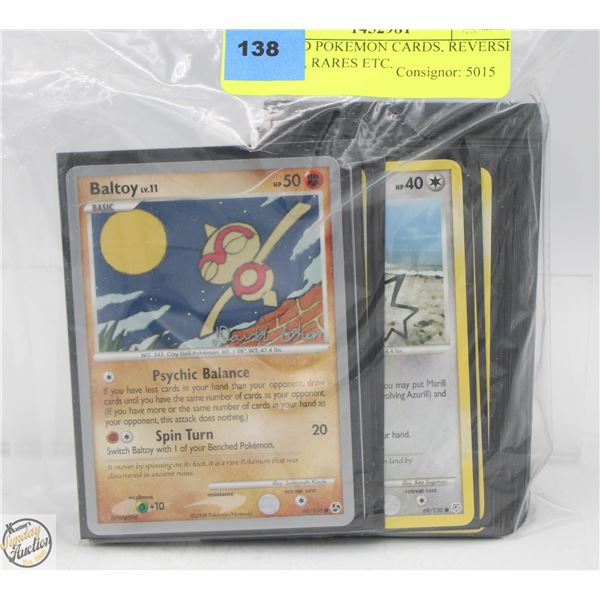 50 OLD POKEMON CARDS, REVERSE HOLOS, RARES ETC.