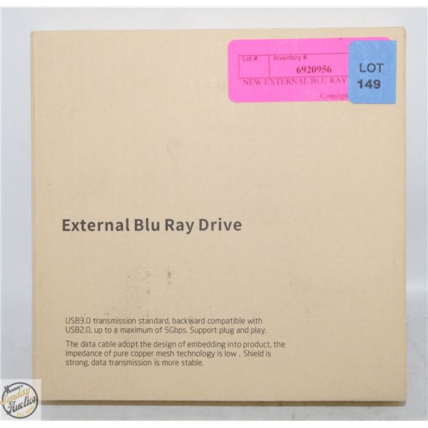 NEW EXTERNAL BLU RAY DRIVE