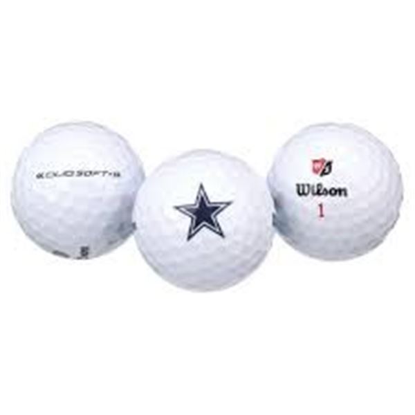 BRAND NEW WS DUO SOFT WILSON COWBOYS 12 GOLF BALLS