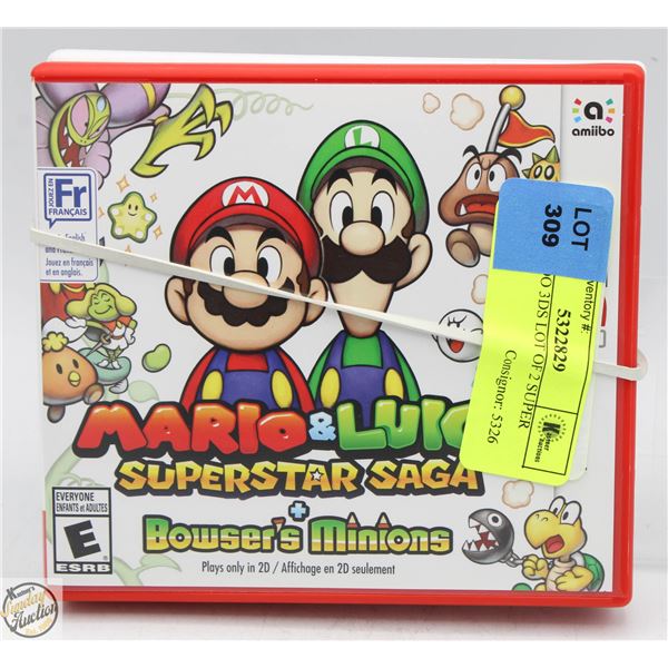 NINTENDO 3DS LOT OF 2 SUPER MARIO