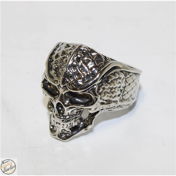 HEAVY SKULL HEAD RINGS BIKER SZ 11