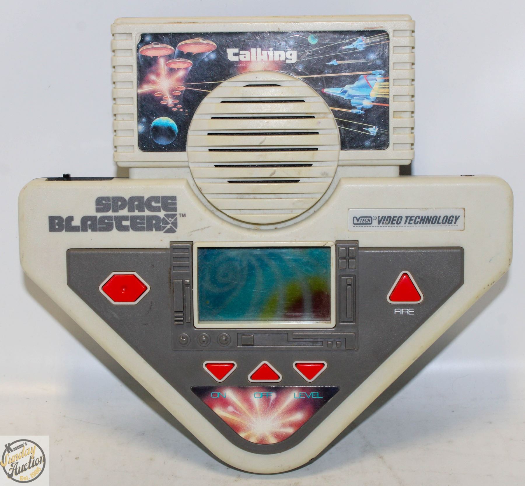 1988 VTECH SPACE BLASTERS TALKING VIDEO GAME