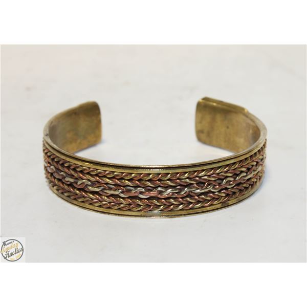 VTG COPPER & GOLDTONE BANGLE