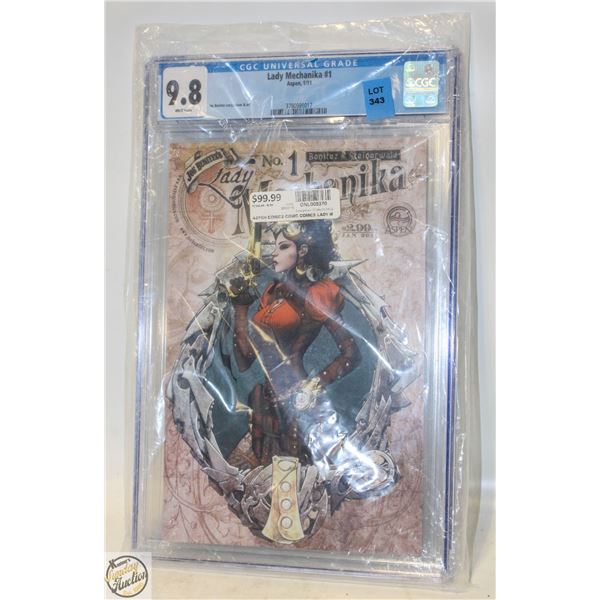 LADY MECHANIKA #1 9.8 CGC GRADED COMIC