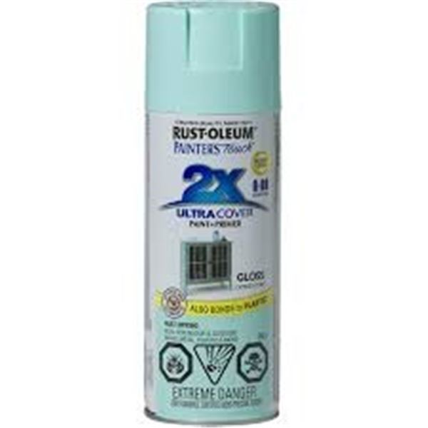 NEW 3 X 340G RUST-OLEUM PAINT + PRIMER OCEAN MIST