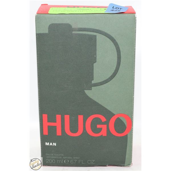 NEW 200ML BOTTLE OF HUGO MAN EAU DE TOILETTE