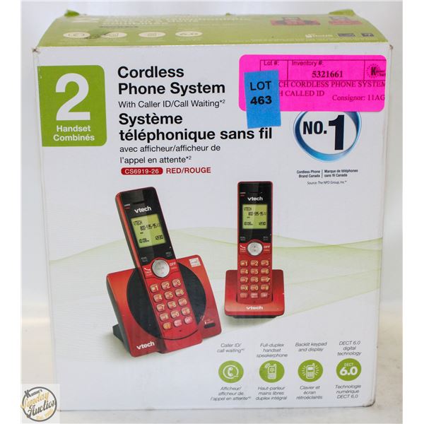 VTECH CORDLESS PHONE SYSTEM WITH CALLED ID