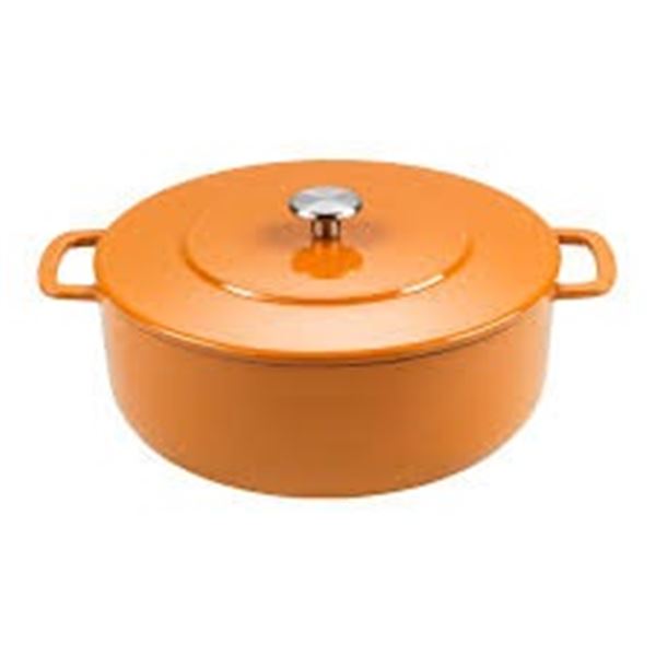 NEW ENAMELED CAST IRON DUTCH OVEN 28CM
