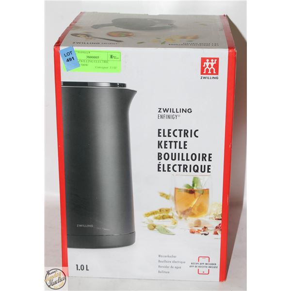 NEW 1L ZWILLING ELECTRIC KETTLE 1500W