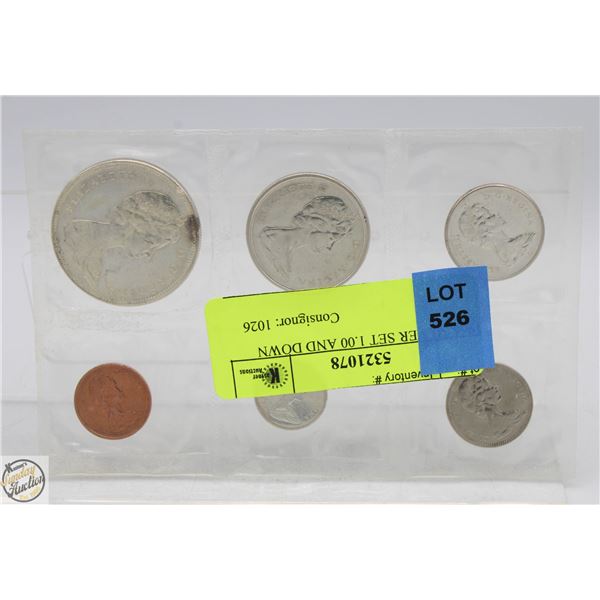 1966 SILVER SET 1.00 AND DOWN