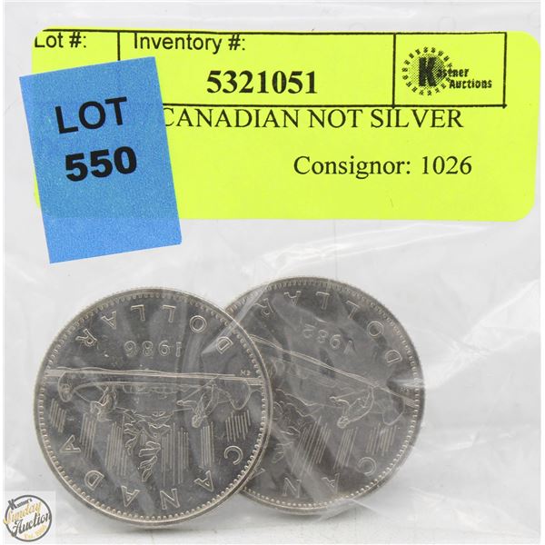 1982-1987 CANADIAN NOT SILVER DOLLAR