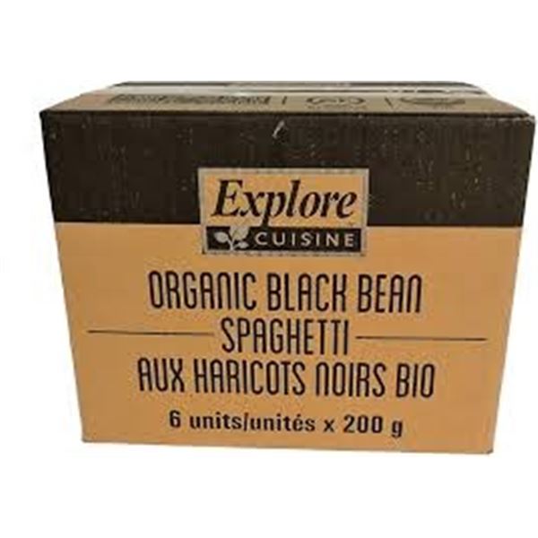 NEW 6 X 200G ORGANIC BLACK BEAN SPAGHETTI