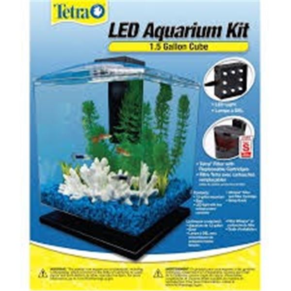 NEW WITH BOX TETRA LED AQUARIUM KIT 1.5 GALLON CUB