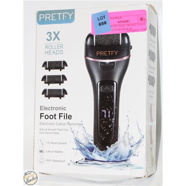 NEW PRETTY ELECTRONIC FOOT FILE CALLUS REMOVER