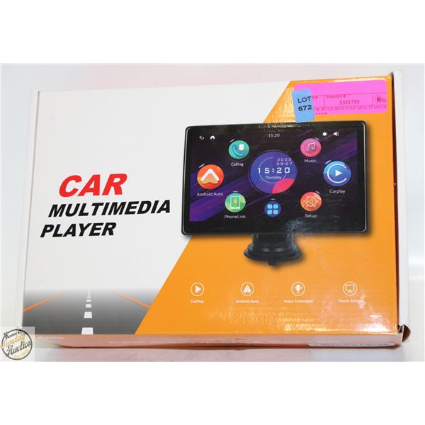 NEW WITH BOX CAR MULTI MEDIA PLAYER