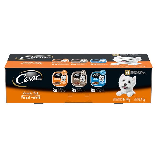 NEW REPACKED 24 X 100G CESAR VARIETY PACK