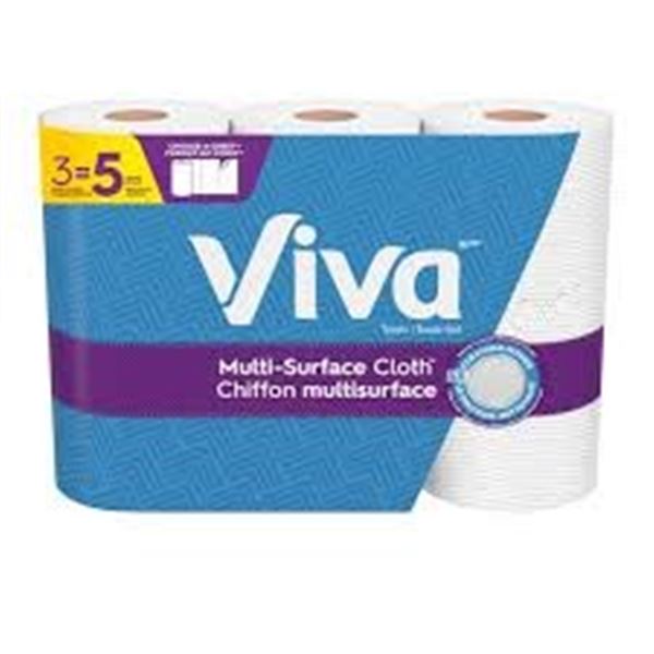 NEW 3 X 83 VIVA TOWELS MULTI SURFACE CLOTH