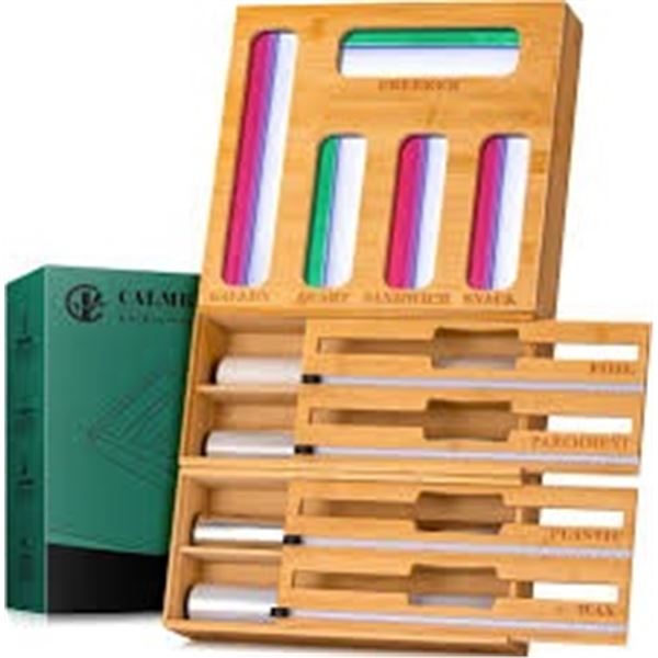 NEW CALMBEE BAMBOO FOOD STORAGE BAGS ORGANIZER