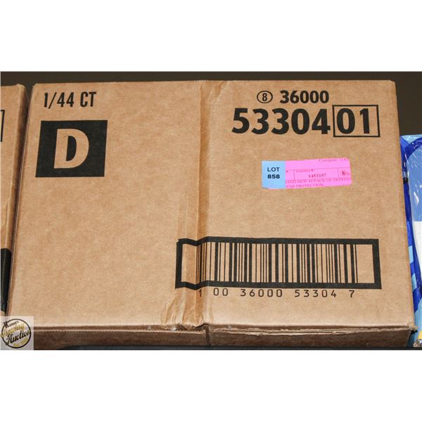BRAND NEW 44 PACK OF DEPENDS FRESH PROTECTION