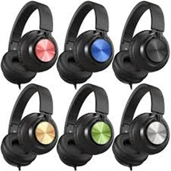 NEW WITH BOX AILIHEN 6 PACK A8 WIRED HEADPHONES