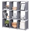Image 1 : NEW SONGMICS 9-CUBE DIY STORAGE CUBES GRAY